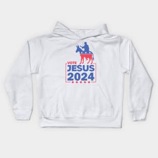 Vote Jesus Christ for the US Election 2024 Kids Hoodie